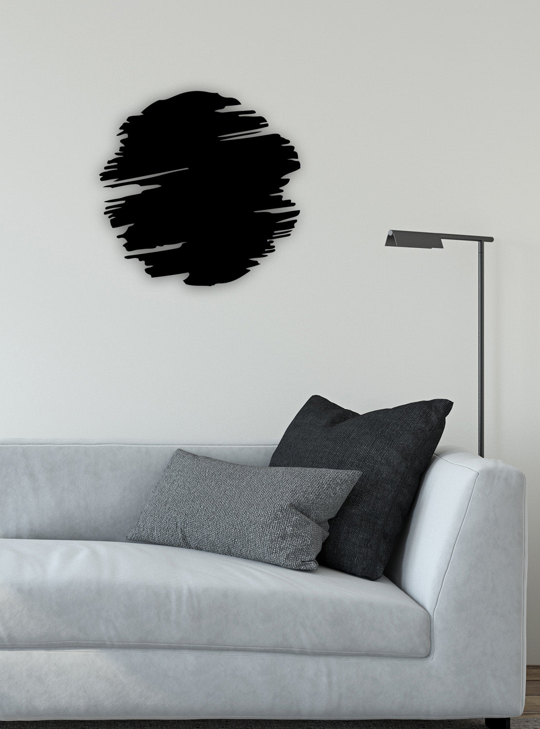 Yaratıcı Ofis Duvar Sanatı İçin Soyut Çelik Tasarım Tablo